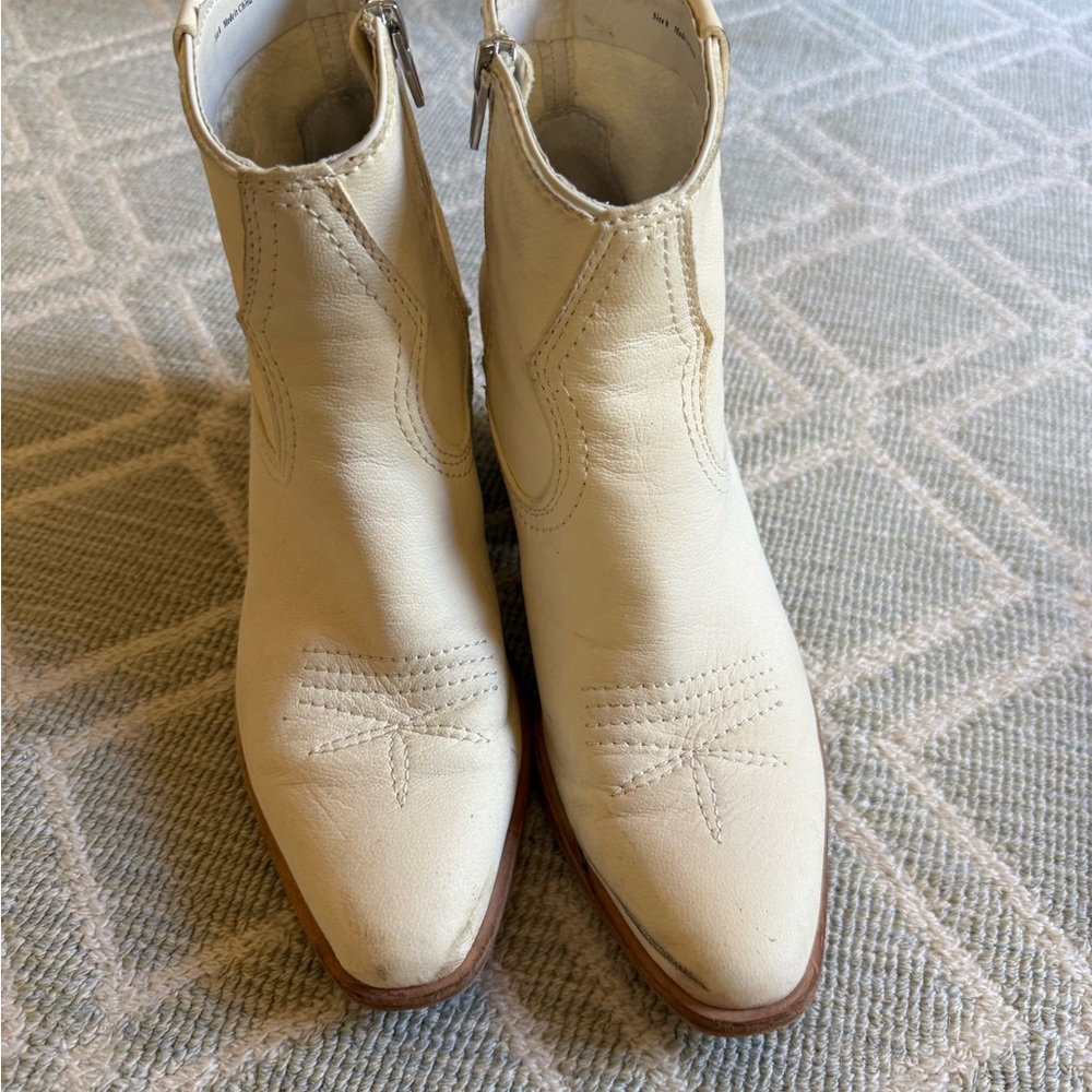 Dolce Vita Cream Ankle Booties